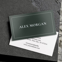 Minimalistisk Mörkgrön Silverfolie Elegant