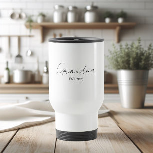 Minimalistisk mormor EST 2025 Personlig Resemugg