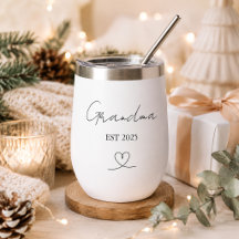 Minimalistisk Mormor EST År Anpassad Vintumbler