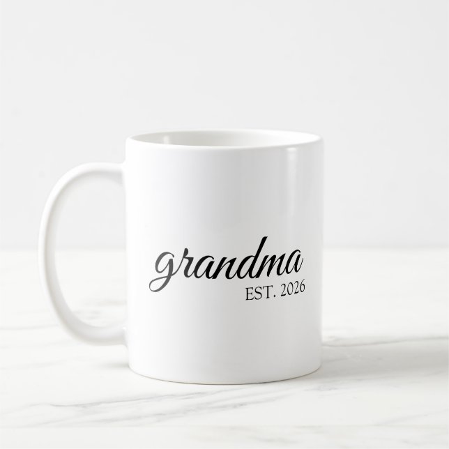Minimalistisk mormor Etablerat datum Kaffemugg (Vänster)