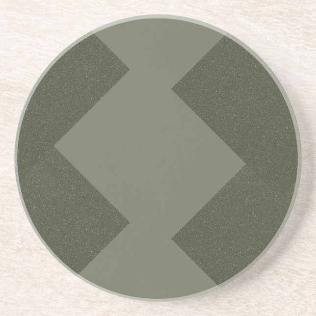 Minimalistisk Moss Grönt Sandstone Underlägg (Framsidan)