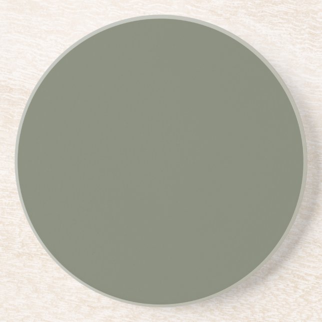 Minimalistisk Mossgrön Sandstensunderlägg - Anpass Underlägg (Framsidan)