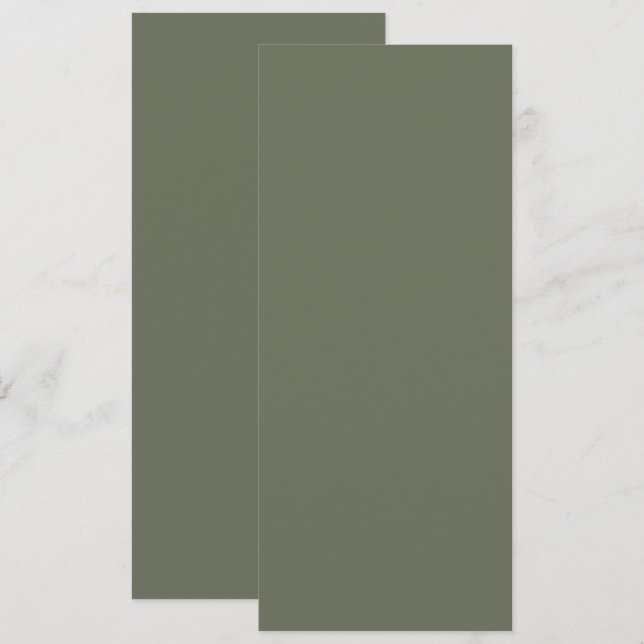 Minimalistisk Mossgrön Spara Datum – Kan anpassas Datumet (Fram/baksida)