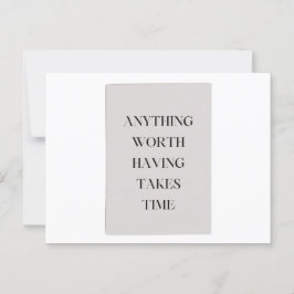 Minimalistisk motivation för Dreamers tidslösa vis Vykort