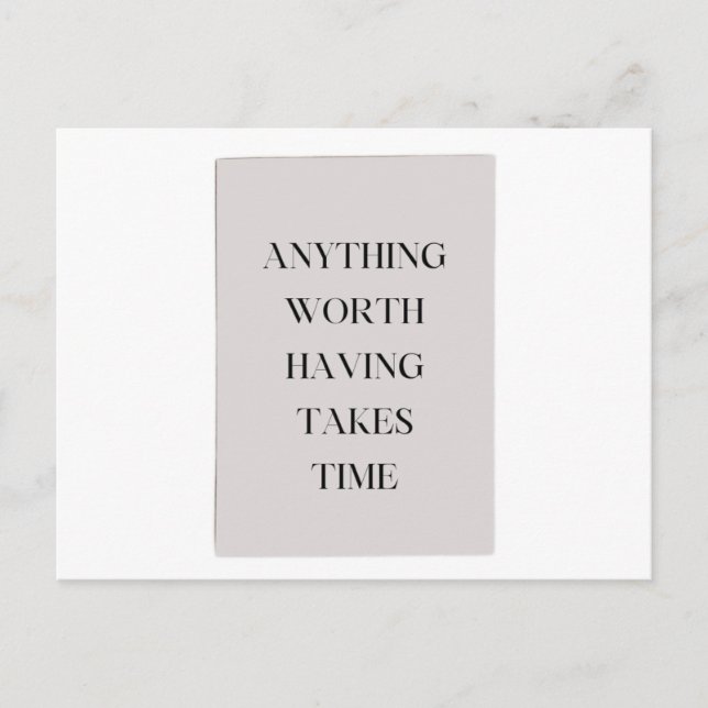 Minimalistisk motivation för Dreamers tidslösa vis Vykort (Framsida)