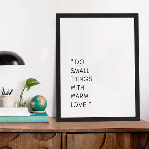 Minimalistisk motivation för små Sak & Kärlek Post Poster