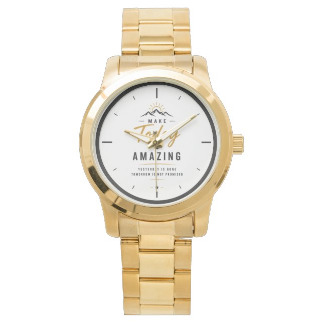 Minimalistisk Motiverande Armbandsur (Framsida)
