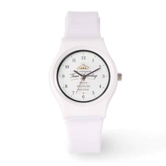 Minimalistisk Motiverande Armbandsur (Framsida)