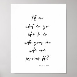 Minimalistisk Motiverande Topografi Citat (Matte) Poster