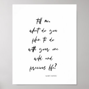 Minimalistisk Motiverande Topografi Citat (Matte) Poster