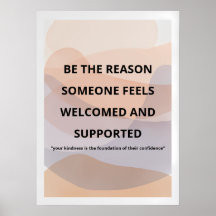 Minimalistisk Motiverande Väggkonstutskrift/Inspir