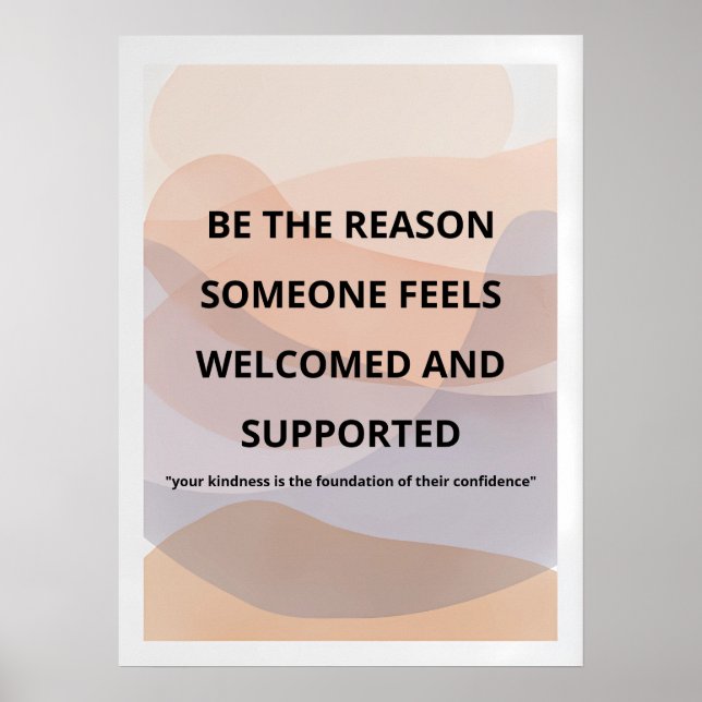 Minimalistisk Motiverande Väggkonstutskrift/Inspir Poster (Framsidan)