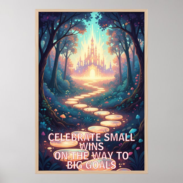 Minimalistisk Motiverande Väggkonstutskrift/Inspir Poster (Framsidan)