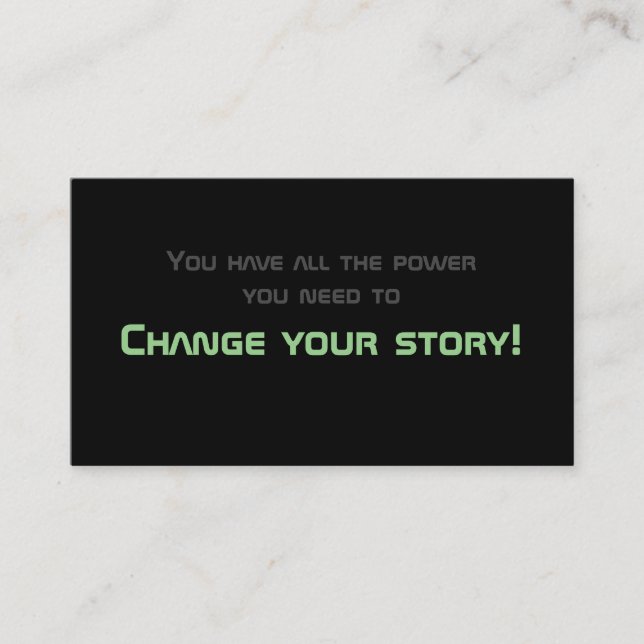 Minimalistisk motivering för psykisk hälsa visitkort (Framsida)