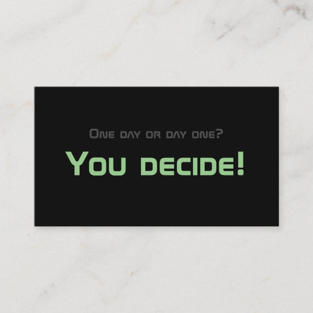 Minimalistisk motivering för psykisk hälsa visitkort (Framsida)