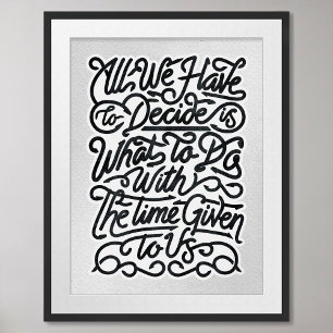 Minimalistisk motivering Poster med offert
