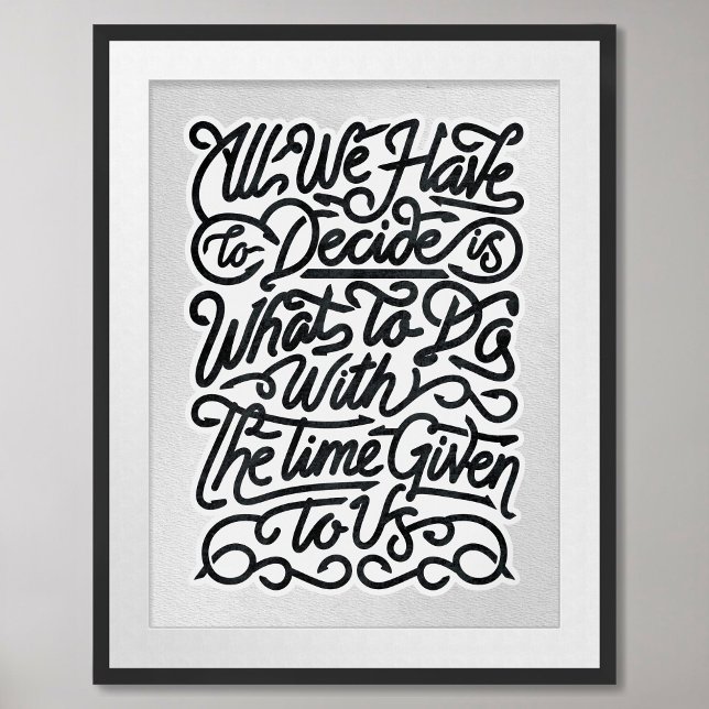Minimalistisk motivering Poster med offert (Skapare uppladdad)