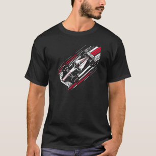 Minimalistisk Motorsport Formel Racingbil Hastighe T Shirt