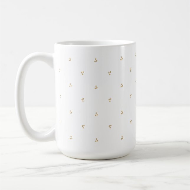 Minimalistisk Mugg med Gyllene Gnistor (Vänster)