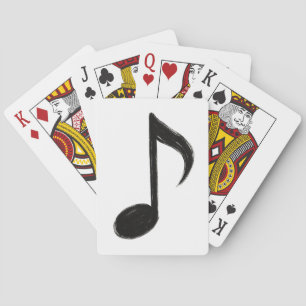 Minimalistisk musikalisk anteckning - Bläck Stil p Casinokort