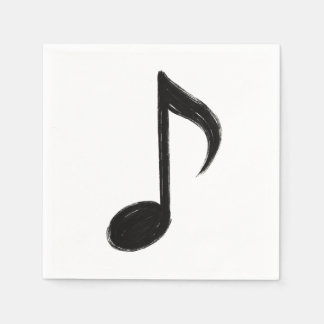Minimalistisk musikalisk anteckning - Bläck Stil p Pappersservett