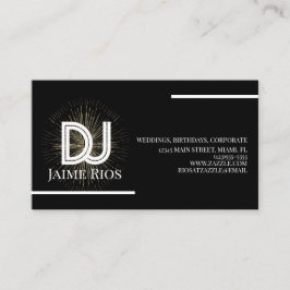 Minimalistisk musikproducent Black Gold visitkort