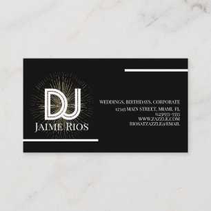 Minimalistisk musikproducent Black Gold visitkort