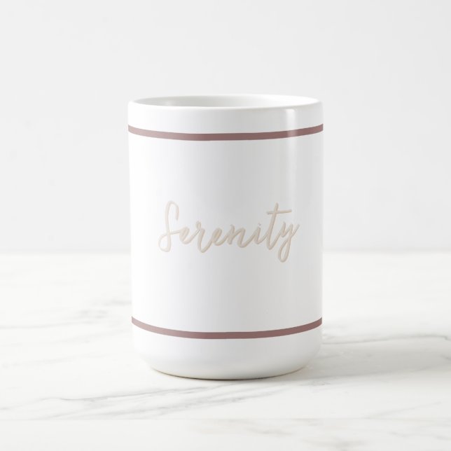 Minimalistisk mutation av serenitet kaffemugg (Center)