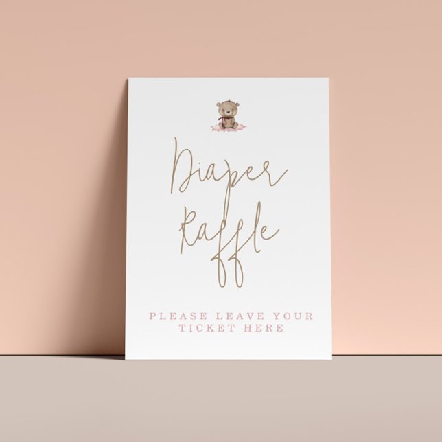 Minimalistisk Nalle babyskor, hårbotten Poster (Skapare uppladdad)