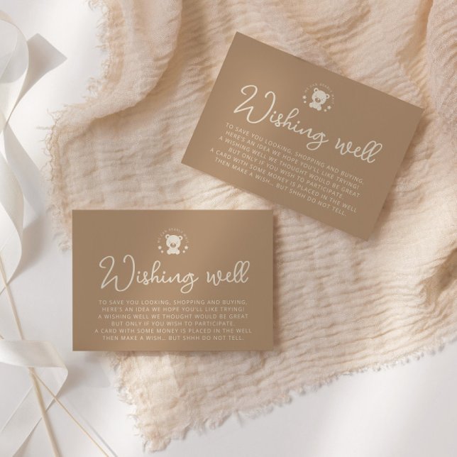 Minimalistisk Nalle, daglig babyskuva Tilläggskort (Skapare uppladdad)