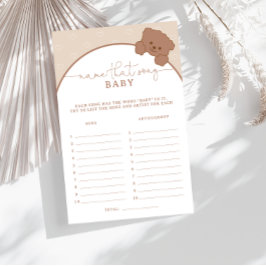 Minimalistisk Nalle som Sång babykläder spelar