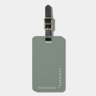 Minimalistisk Namn av skrivmaskin-typ Bagagebricka