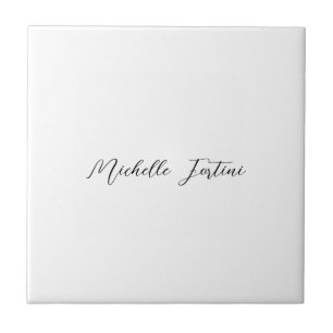 Minimalistisk Namn-Elegant Kakelplatta
