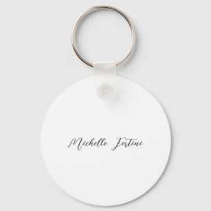 Minimalistisk Namn-Elegant Nyckelring