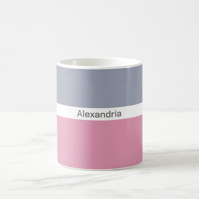 Minimalistisk Namn Modern Kaffemugg (Center)