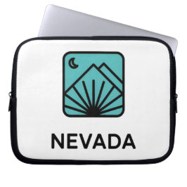Minimalistisk nattlig landskapsdesign för berg laptop fodral