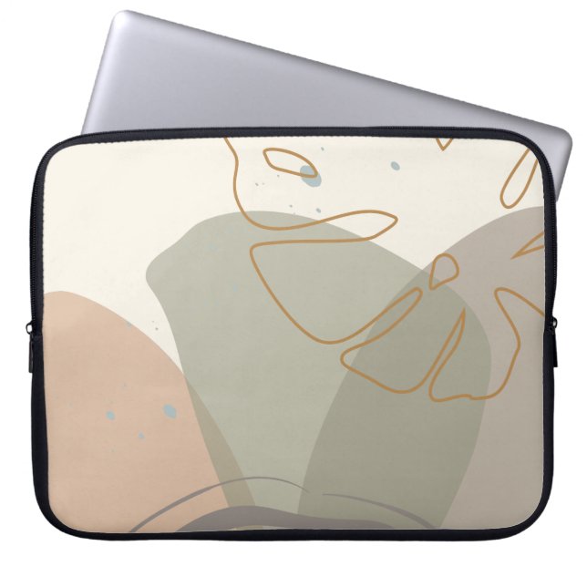 Minimalistisk natur #digitalart #nature laptop fodral (Framsidan)