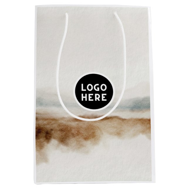 Minimalistisk naturlig akvarell abstrakt mönster (Framsidan)