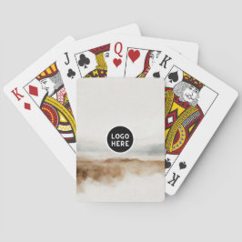 Minimalistisk naturlig akvarell abstrakt mönster casinokort