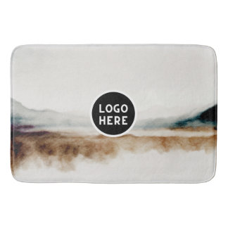 Minimalistisk naturvattensfärg, Abstrakt Mönster Badrumsmatta