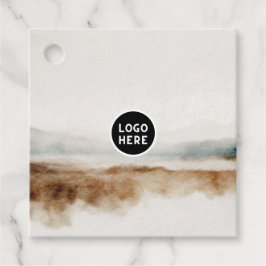 Minimalistisk naturvattensfärg, Abstrakt Mönster Gåvor Etiketter