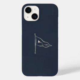 Minimalistisk nautisk flaggtelefonfodral