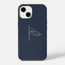 Minimalistisk nautisk flaggtelefonfodral