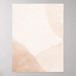 Minimalistisk neutral abstrakt väggkonstaffisch –  poster