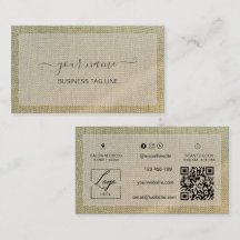 Minimalistisk Neutral Branding Rustik Beige Linne