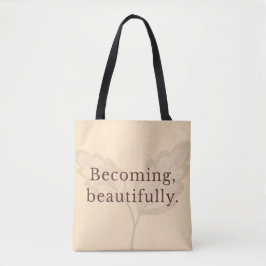 Minimalistisk Neutral Toteväska | Modern Feminint Tygkasse
