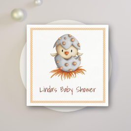 Minimalistisk Neutralt Baby Bird Hatching Baby Sho Pappersservett