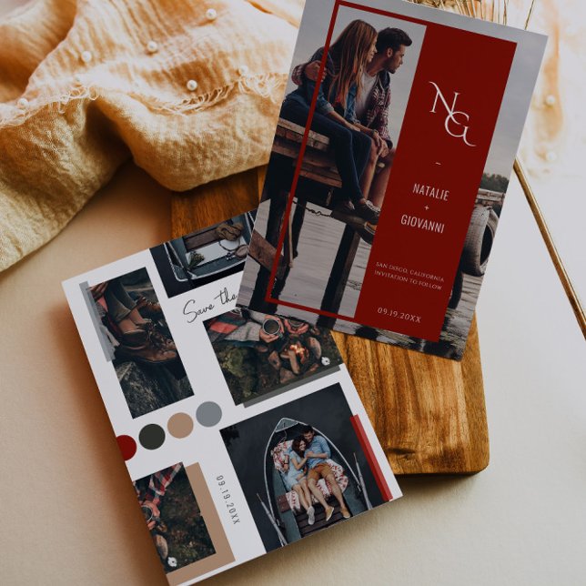 Minimalistisk Neutralt - skrapbok 4 - foto Spara Datumet (Skapare uppladdad)