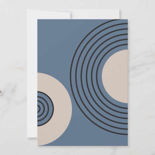 Minimalistisk nollcirkel julkort (Framsida)
