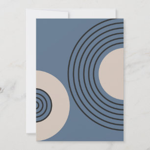 Minimalistisk nollcirkel julkort